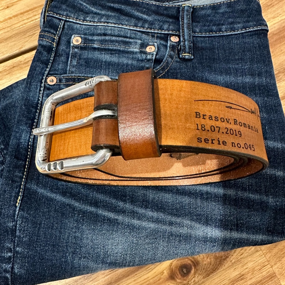 Custom made “Daniel Savu” Leather Belt